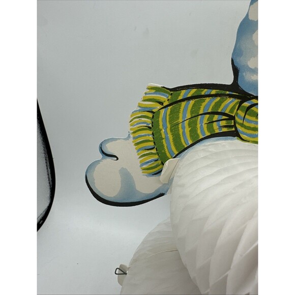 Beistle Snowman Honeycomb Die Cut Double Sided Christmas Frosty 1979 Vintage - Picture 6 of 16